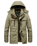 Fur Hooded Winter Jacket men's Warm Wool Liner Jackets Coats Windbreaker snow ski Parkas Mart Lion   