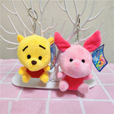 20pcs/lot 10cm Winnie the Pooh  Lilo Stitch Plush Toys Cute Rabbit Daisy Animal Stuffed Small Pendant Mart Lion   