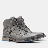 Retro Men Boots Comfortable Casual Leather Boots Mart Lion Grey 622 40 