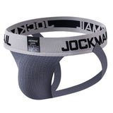 Men's Jockstrap Athletic Supporter Gym Strap Brief Jockstraps Gay Men's Underwear Mart Lion JM230GRAY L(30-32inches) 