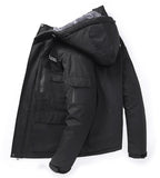Oversize Warm Thick Waterproof Jackets Men's winter streetwear parka coats Outwear Windproof Hat snow overcoat clothes Mart Lion   