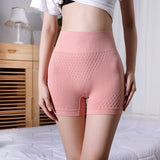 High Waist Control Panties Seamless Safety Shorts Pants Elastic Shapewear Women UnderPants Girls Slimming Lingeries Mart Lion Pink M China