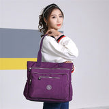 Messenger Bags Women Shoulder Nylon Handbag Large Capacity Tote Shopping Bag Ladies Casual beach Mart Lion   