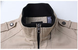 Bomber Jacket Men's Casual Windbreaker Coat Autumn Outwear Stand Slim Military Jacket Mart Lion   