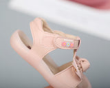 Summer Baby Girls Shoes Cute Bow Girl Toddler Princess Sandals Closed toe Soft Pu Leather Infant for Girl Mart Lion   