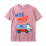 Wee Woo Ambulance AMR Funny EMS EMT Paramedic Gift T-Shirt Summer Male Cotton Tops amp Tees Casual Fitted Mart Lion   