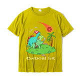 Tabletop Gaming Critical Hit Dinosaurs And Dice Premium T-Shirt Group Tops amp Tees for Men's Prevalent Cotton Funny Mart Lion yellow XS 