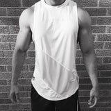 NEW Bodybuilding Sporty Tank Tops Men Gyms Fitness Workout Sleeveless Shirt Male Stringer Singlet Summer Casual Loose Undershirt  MartLion