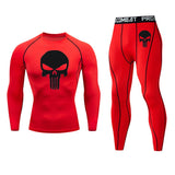 MMA Compression Sport suit Men's thermal underwear sets 1-3 piece Tracksuit Jogging suits Quick dry Winter Fitness Base layer Mart Lion 2-piece set 2 L 