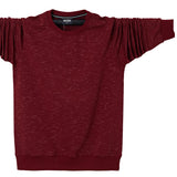 Men's T Shirt Long Sleeve Tshirt Clothing Casual Classic O-Neck Collar T-Shirts Cotton Tops Tees Mart Lion Red M 
