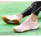 Luxury Pink Badminton Shoes Women Men's Anti Slip Volleyball Sneakers Ladies Tennis Badminton Mart Lion   