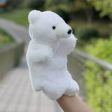 Animal Hand Puppet Cat Dolls Plush Hand Doll Early Education Learning Toys Children Marionetes Puppets for telling story Mart Lion polar bear  