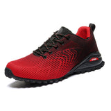 Camouflage Lightweight Men's Hiking Shoes Non-slip Climbing Outdoor Sport Hard-Wearing Sneaker Mart Lion Black Red 39 
