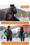  Smart APP control LED Screen Dynamic Advertising Backpack USb DIY LED City Walking Advertising Laptop BackBag Mart Lion - Mart Lion
