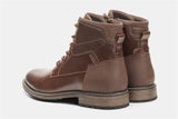 Dark Brown Men boots Spring British Style Leather Boots Retro Men Ankle Boots Mart Lion - Mart Lion