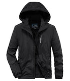 Winter Parkas Men's Warm Streetwear Casual Windbreaker Plus Velvet Bomber Jacket Detachable Hat Hooded Cotton-Padded Coats Mart Lion 2118H-Black M 