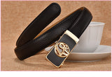  Love Belts for Women Waist Designer Real Leather Automatic Ratchet Belt Female Jeans Cummerbunds Belt Mart Lion - Mart Lion