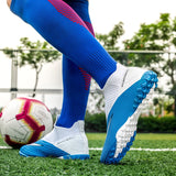 Breathable Mesh Men's Football Shoes TF/FG High-Level Socks After Wear-Resisting Football Sneakers Mart Lion   