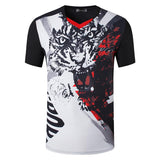 jeansian men's Designer T Shirt Casual Quick Dry Slim Fit Tops amp Tees Mart Lion LSL254-Black US S 