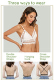 Sexy Lace Bra Deep U Backless Bralette Triangular Soft Seamless Underwear Women Low Back Transparent Bras Biustonosz Tank Tops  MartLion