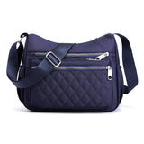 Women Shoulder Messenger Waterproof Nylon Oxford Crossbody Handbags Large Capacity Travel Bags Purse Mart Lion Navy Blue Small 24cmx10cmx20cm 