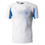 jeansian men's Designer T Shirt Casual Quick Dry Slim Fit Tops amp Tees Mart Lion LSL013-WhiteBlue US M 