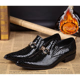 Summer Men Youth Office Elegant Pointed toe Leather shoes British formal Wedding Mart Lion black plush 36 