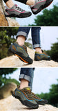 High-quality Outdoor Mens Hiking Shoes Couple Leather Trekking Sneakers Waterproof Non Slip Comfortable Travel Camping Men Shoes  MartLion