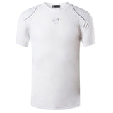 jeansian Men's Sport Tee Shirt T-Shirt Tops Gym Fitness Running Workout Football Short Sleeve Dry Fit LSL1052 Blue Mart Lion LSL018-White US S China