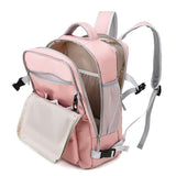 Travel Backpack Large Diaper Dry and Wet Pocket Shoes Compartment USB Charging Bottle Insulation Mother and Baby Bag Mart Lion   