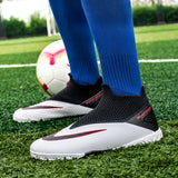 Breathable Mesh Men's Football Shoes TF/FG High-Level Socks After Wear-Resisting Football Sneakers Mart Lion   