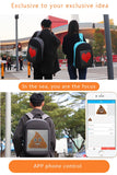 Smart APP control LED Screen Dynamic Advertising Backpack USb DIY LED City Walking Advertising Laptop BackBag Mart Lion   