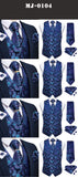 Men's Vest Tie Set Classic Wedding Paisley Black Gold Paisley Tuxedo Suit Vest Formal Dress Male Mart Lion   
