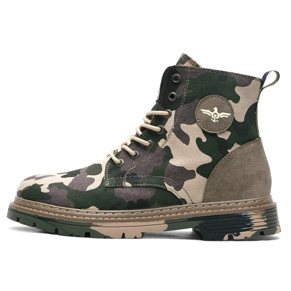 Autumn Camouflage Couple Men's Boots Outdoor Sneakers Non Slip Anti-wear Canvas Casual Work Shoes womens Mart Lion MiCai  -2108 35 China