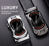 Belts Men's Sports Car Luxury Brand Designer Automatic Buckle Genuine Leather Jeans Waist Strap Mart Lion   