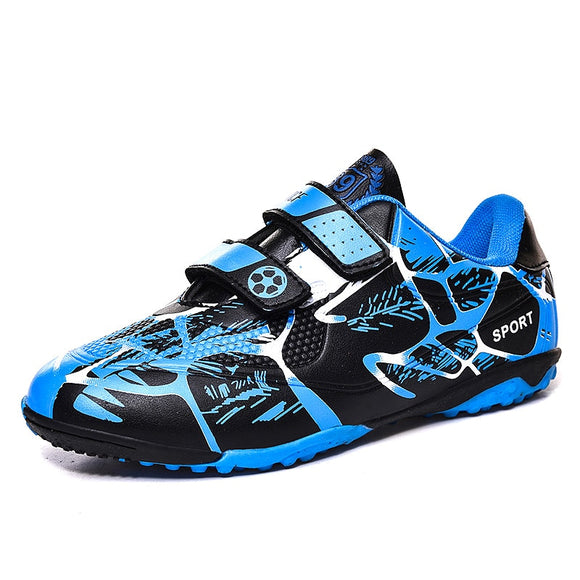  Outdoor Sneakers for Teens Blue Spike Football Shoes for Children Non-Slip Training SoccerKids Boys Botas Futbo Mart Lion - Mart Lion