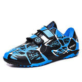 Outdoor Sneakers for Teens Blue Spike Football Shoes for Children Non-Slip Training SoccerKids Boys Botas Futbo Mart Lion Blue 166 1 28 
