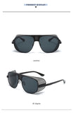 JackJad Cool Shield SteamPunk Style Side Shield Sunglasses Vinatge Brand Design Oculos De Sol 66337 Mart Lion   