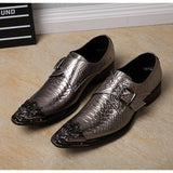 Summer Men dress leather shoes Noble Wedding dresses Shoes model Dancing Trend Mart Lion Silver 37 China