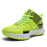 Couple Unisex Sneakers Basketball Shoes Men's Colorful Design High end Basketball Shoes Wear resistant Training Sports Mart Lion Green8037 38 