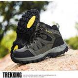 Brown Hiking Boots Men's Light Trekking Travel Shoes High top Hiking Women Camping Sports Mart Lion   
