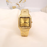 Sand Gold Watch 24 Gold Diamond Inlaid Waterproof Movement Indelible Ins Style Gold Mart Lion   