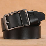 Genuine Leather Belt Men's Luxury Designer Belts Split Leather Waist Belt Mart Lion Black c 105cm(waist85-90cm 