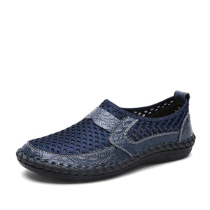 Summer Running Shoes Casual Sports Men's Non-slip Wear-resistant Breathable Waterproof Sneaker Mart Lion Blue 38 