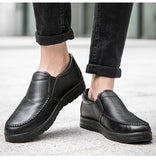 Genuine Leather Shoes Men's Loafers Soft Men's Shoes Flat Casual Footwear Male Shoes A2707 Mart Lion   