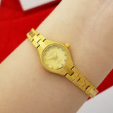  24 K Thick Alluvial Gold Plating Decorations Watches The Retro Chain Ladies Watch Gold Women Buckle Mart Lion - Mart Lion