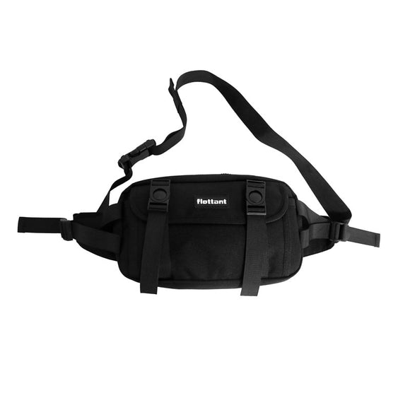 Casual Short Travel Bag Men's Crossbody Pouch Nylon Multi-Function Anti-Theft Messenger Bags Unisex Belt Waist Pack Phone Pouch Mart Lion Black Waist Bag  