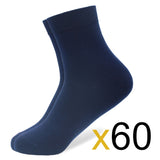 60 Pairs Lot Men Cotton Socks Black Breathable Summer Autumn Mart Lion 60 pairs blue US(7-9.5) EU 39-44 