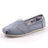 Summer Classic Blue Canvas Loafers Men's Women Low Flat Shoes Slip-on Casual Shoes Espadrilles zapatos hombre Mart Lion dark gray TOMS 35 China
