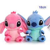 10pcs/lot 20cm cute Soft Stitch Stuffed plush toy cartoon anime Lilo Stitch Plush Toys Mart Lion 18cm 2 color  